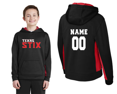 Youth STIX BASEBALL sport tek hoodie customizable