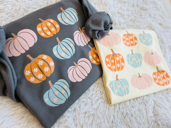 Pastel Pumpkins - RTS (M, L, XL, 2X)