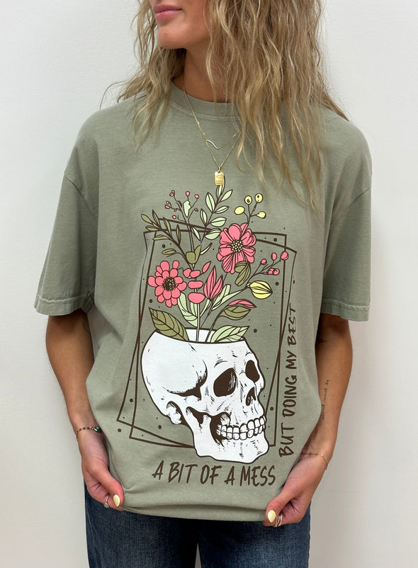 DOING MY BEST SKULL - RTS (S, M, L, XL, 2X)