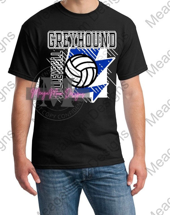 Youth Peaster Greyhound lightning Volleyball Tee